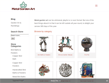 Tablet Screenshot of metal-garden-art.com